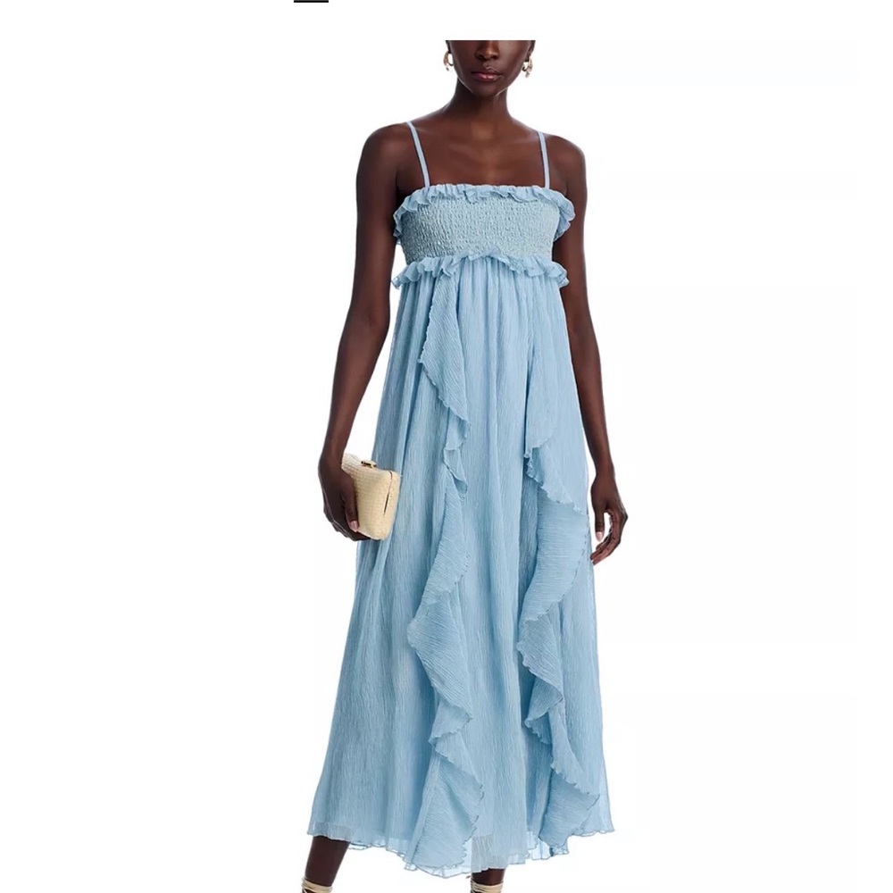 Bloomingdale’s AQUA
Ruffle Crinkled Midi Dress - Exclusive